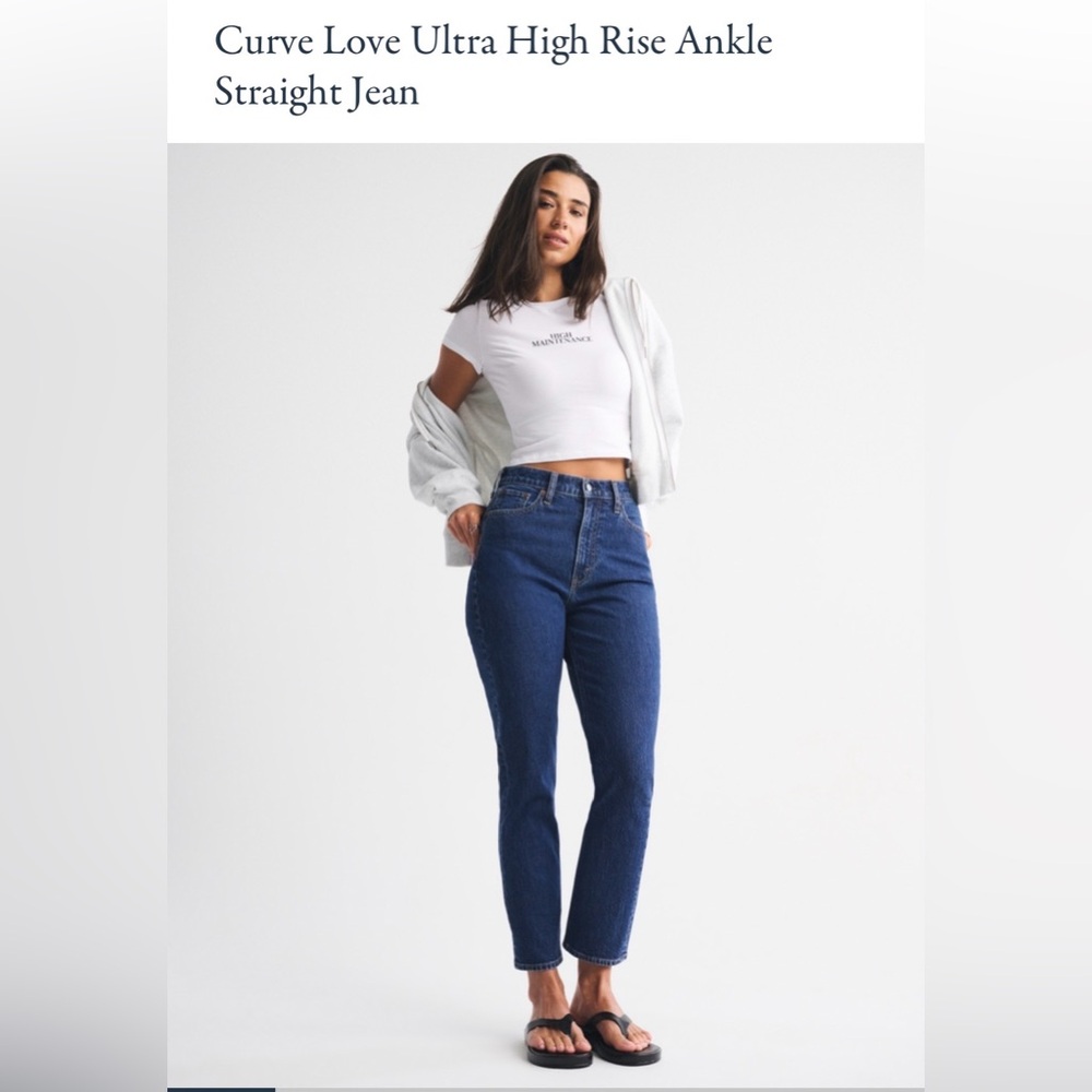 AF Curve Love Ankle Straight Jeans